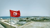 Tunisian flag on a building