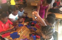making reusable menstrual pads in South Africa