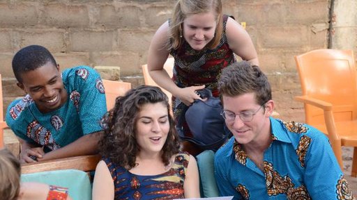 Kyree with his fellow Peace Corps Volunteers in Togo.
