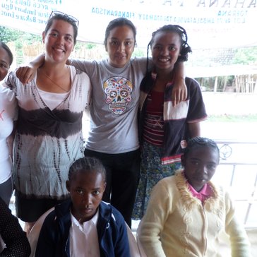 All the girls from my village for our GLOW camp.