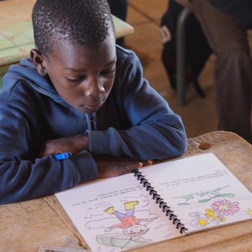Nearly 80 Edison students wrote stories in French for elementary students in Senegal and art students at the school illustrat