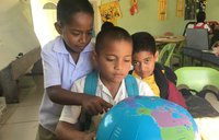 Kids in Tonga smile