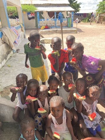 watermelon and children