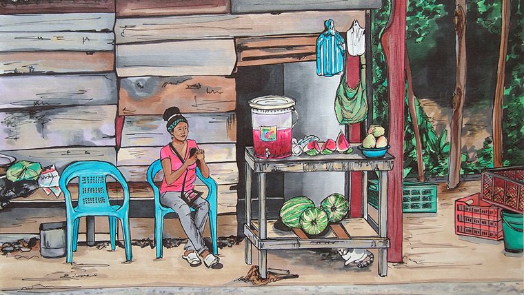 Colombia illustration