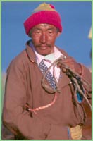 Photo of man in Mongolia.