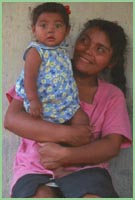 Photo of woman and small child in Nicaragua.